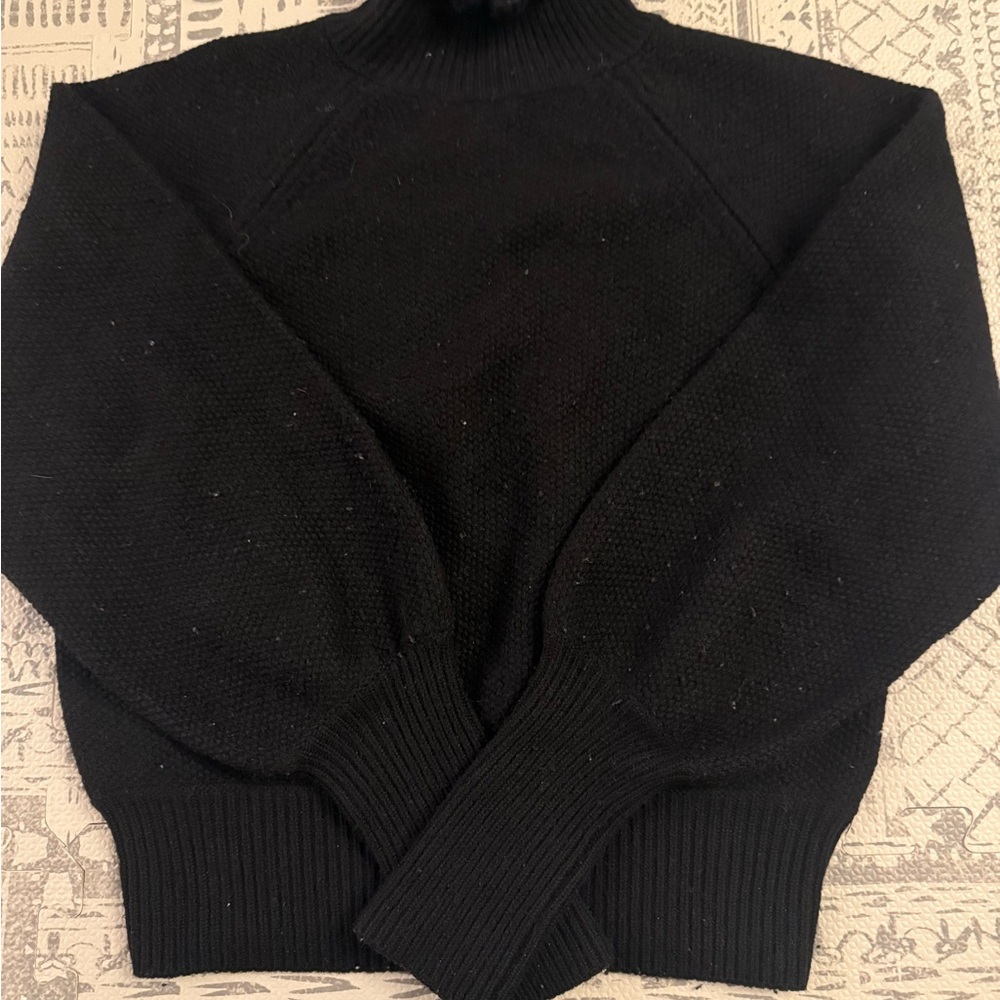 ba&sh Classic Black Turtleneck Sweater
